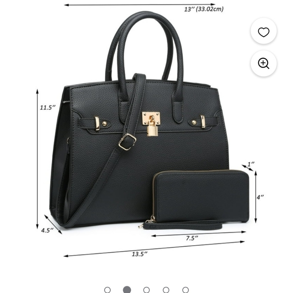 NWT Gorgeous Black Purse - Picture 2 of 5